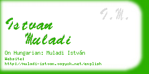istvan muladi business card