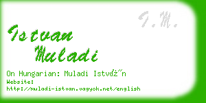 istvan muladi business card